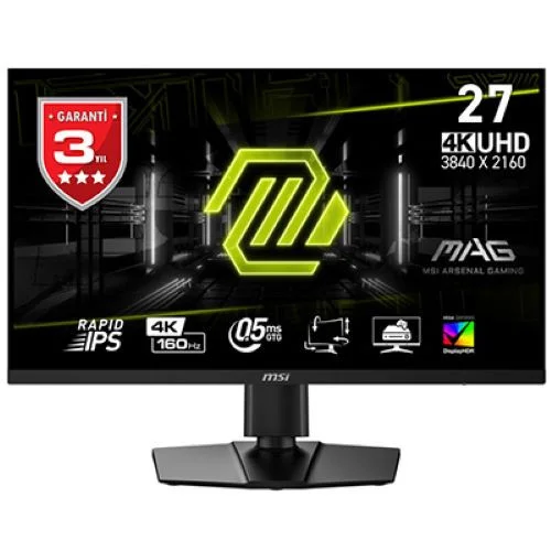 MSI MAG 274UPF E2 27″ 160Hz 0,5ms UHD Rapid IPS Gaming (Oyuncu) Monitör