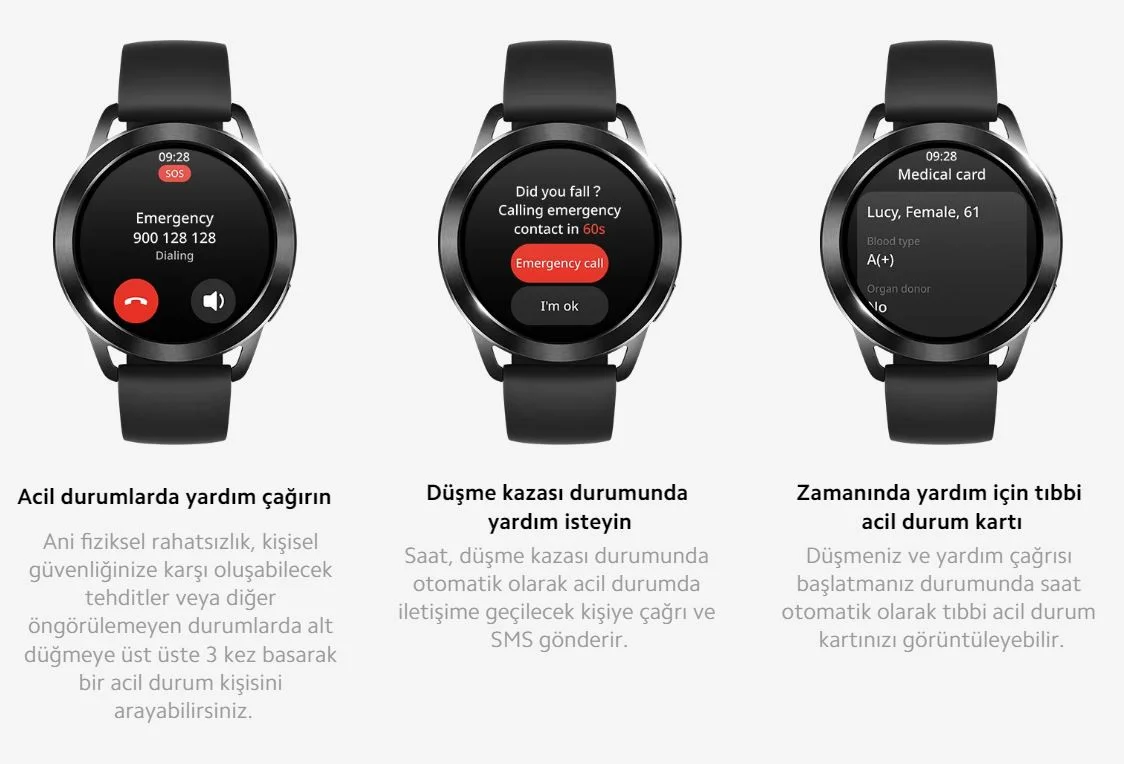 Xiaomi Watch S3 Siyah Akıllı Saat