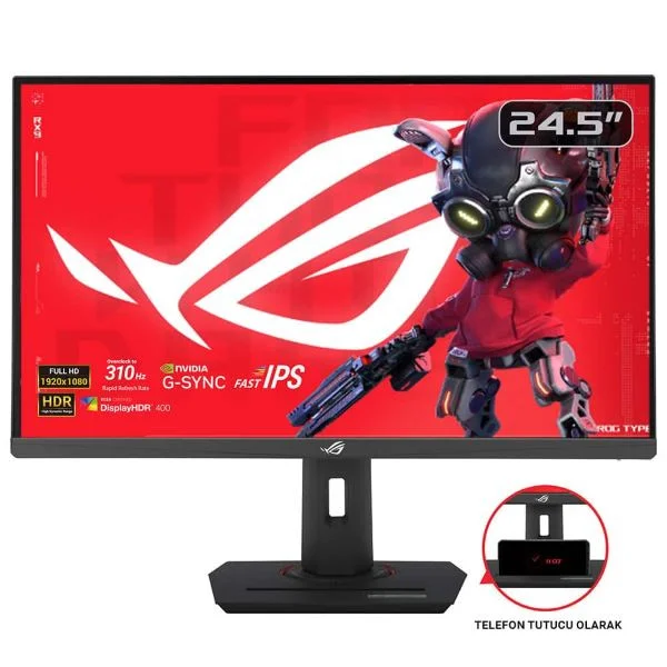 ASUS ROG Strix XG259CMS 24.5″ 310Hz (OC) 1ms FHD G-Sync Fast IPS Gaming Monitör