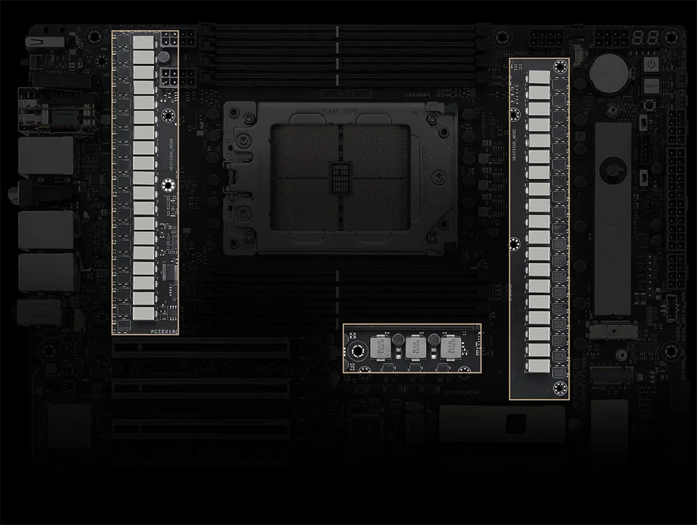 Asus PRO WS WRX90E-SAGE SE AMD WRX90 DDR5 7600MHz Anakart