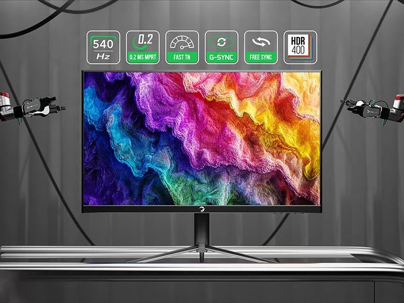 GamePower 24″ Lucid S20 540Hz 0.2MS Flat E-Sports Fast TN Pivot Rgb Gaming Monitör