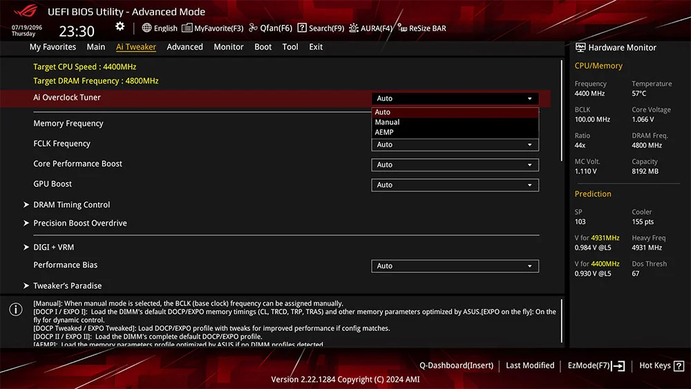 Asus ROG CROSSHAIR X870E HERO AMD X870E Soket AM5 DDR5 8600+(OC)MHz ATX Gaming Anakart