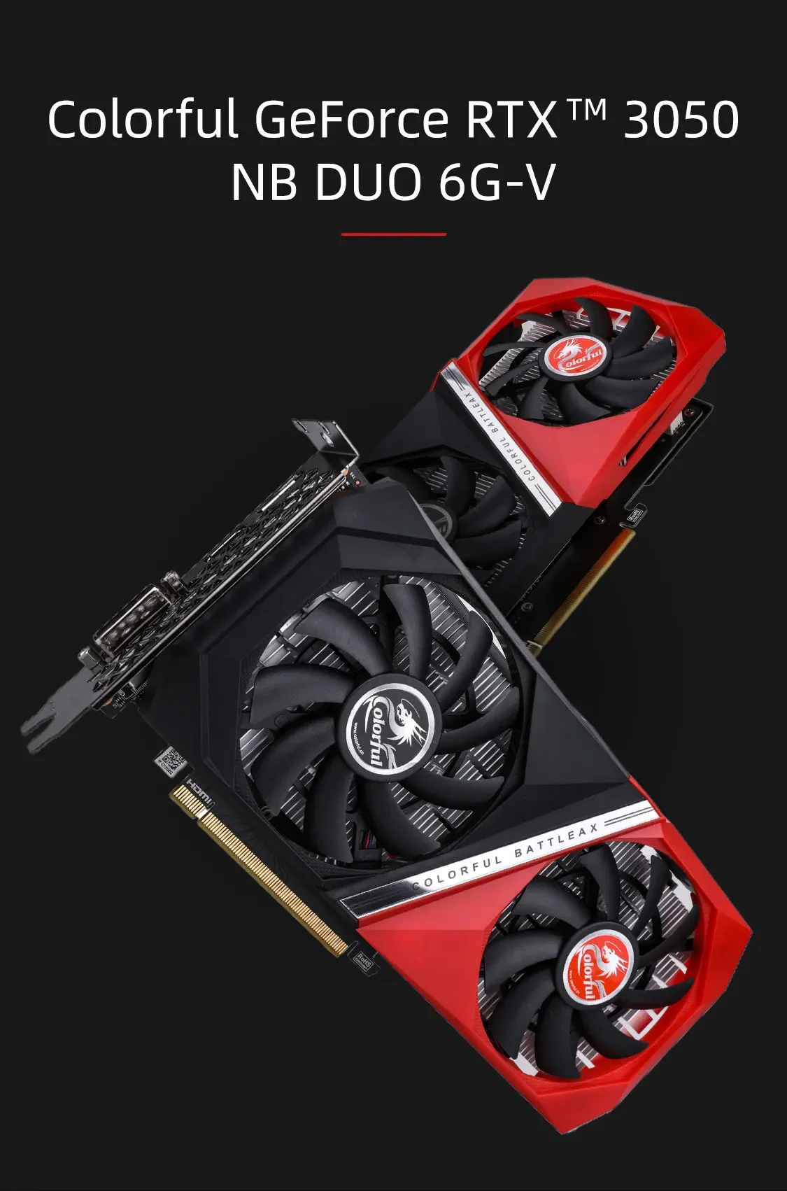 COLORFUL RTX 3050 6GB GDDR6 96Bit DX12 Gaming Ekran Kartı