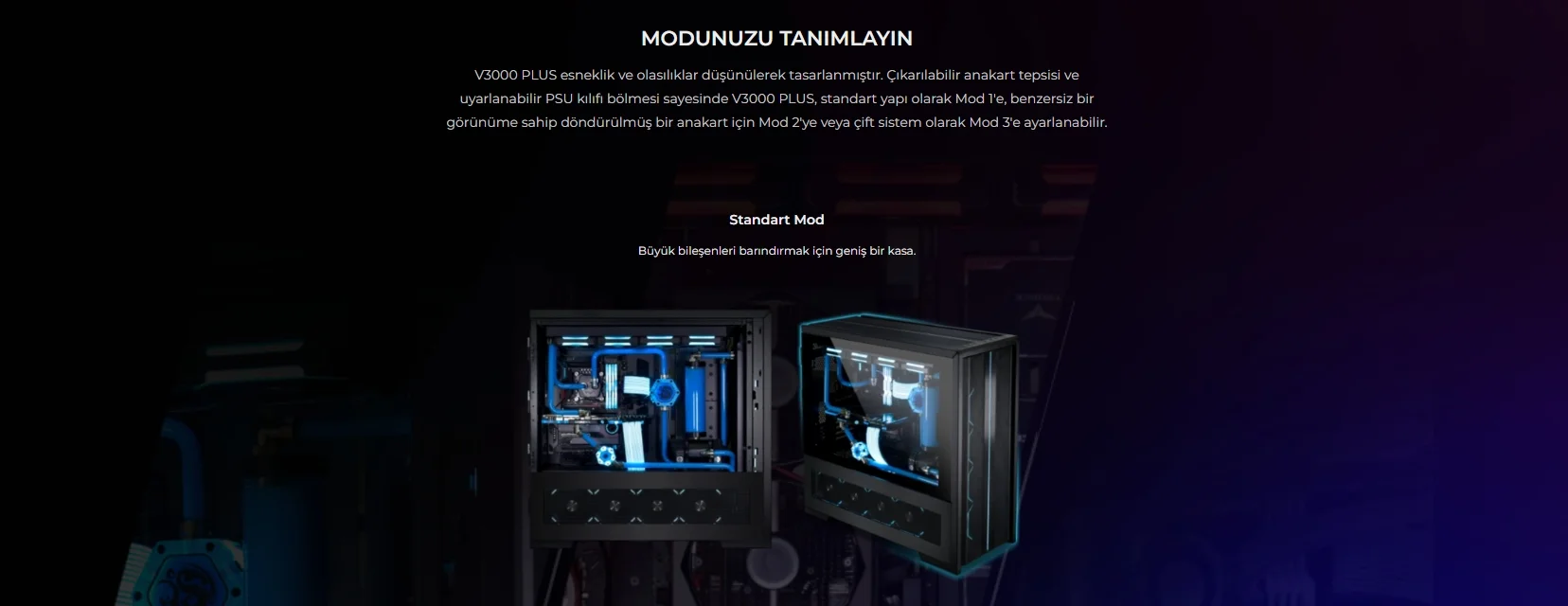 Lian Li V3000 Plus Beyaz Full-Tower E-ATX Gaming (Oyuncu) Kasa