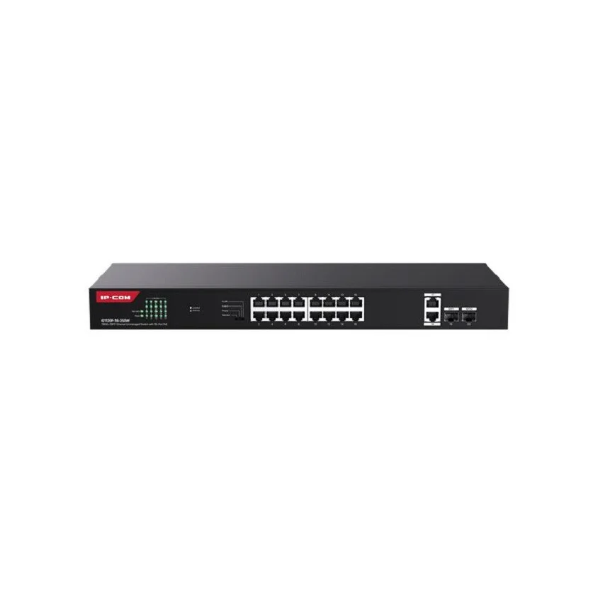 Ip-Com G1120P-16-250W 16 Port Gigabit 2XGB RJ45/SFP Uplink 230W POE  Rackmount Switch