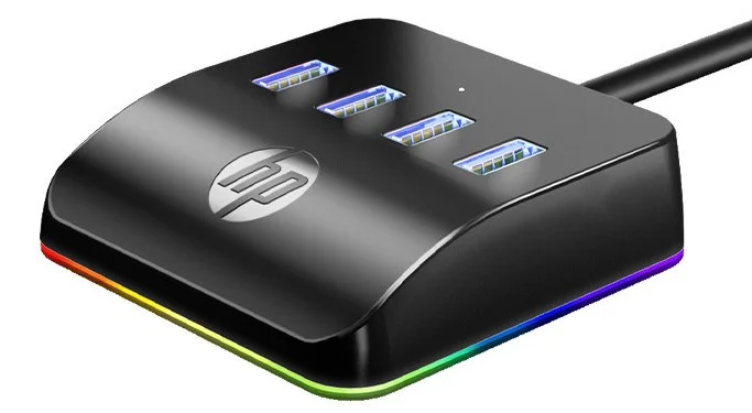 HP DHC-CT120 USB 3.0  USB 4 Port Çoklayıcı RGB LED