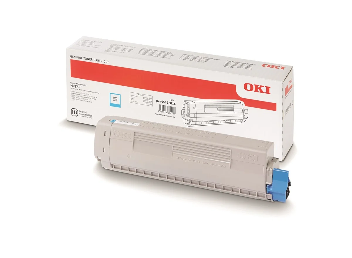 Oki 45862816 Mavi Toner 10.000 Sayfa