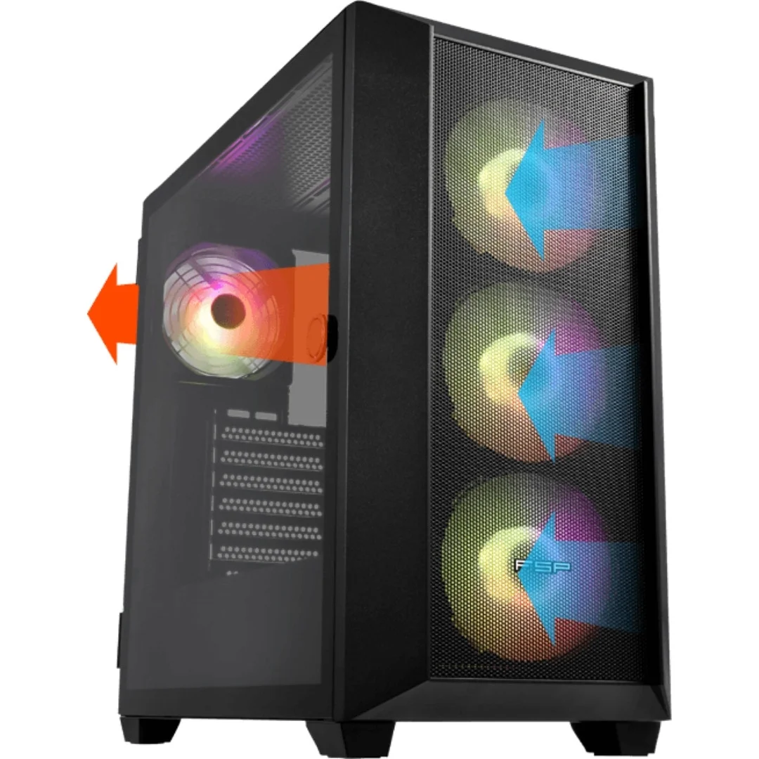 FSP CMT318 650W E-ATX Gaming (Oyuncu) Kasa 