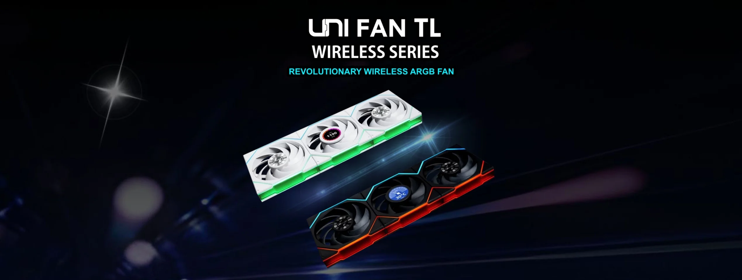 Lian Li UNI FAN TL WIRELESS LCD 3x120mm Beyaz Kasa Fanı