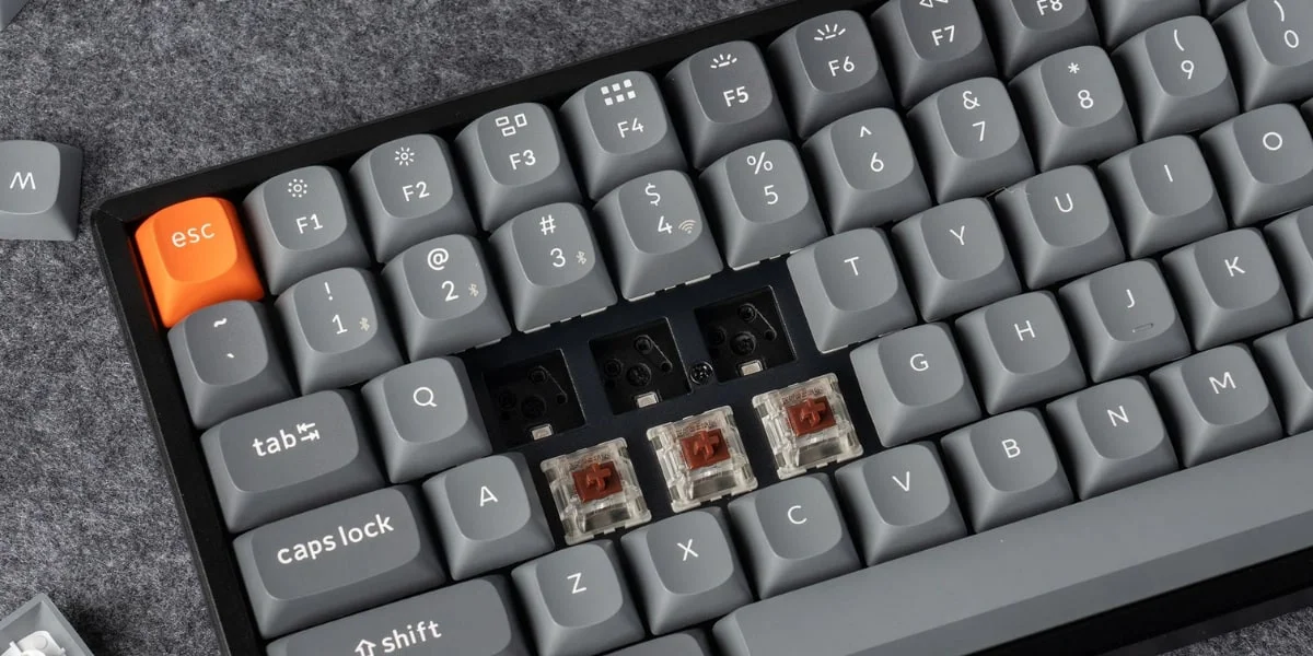 Keychron K2 Max %75 RGB Brown Switch Kablosuz Türkçe Mekanik Karbon Siyah Gaming Klavye