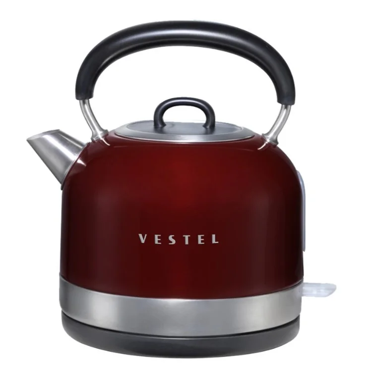 Vestel Retro Kırmızı 2200 W 1.7 lt Çelik Kettle