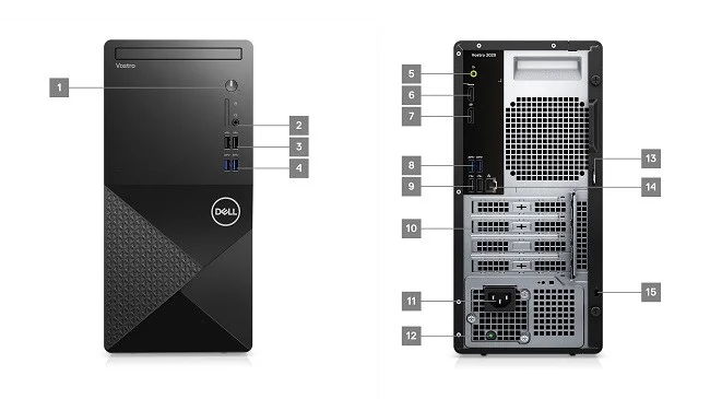 Dell Vostro 3020 N2054VDT3020MTU i5-13400 16GB 512GB Ubuntu Masaüstü Bilgisayar