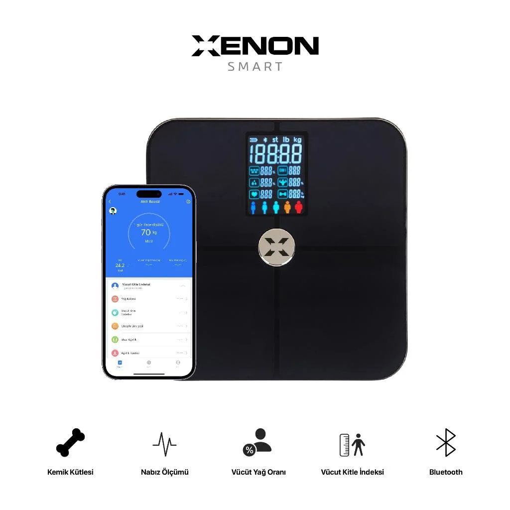 Xenon Smart X8702 Nabız Ölçümlü Dijital Baskül