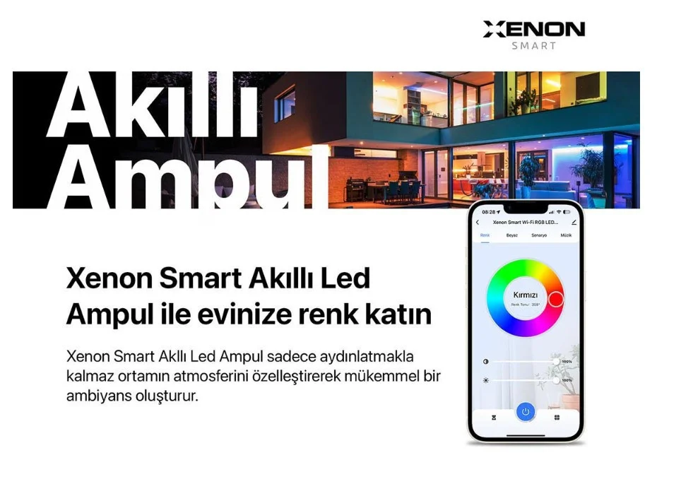 Xenon Smart Wi-Fi LED Akıllı RGB Ampul