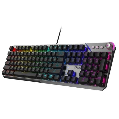 MSI STRIKE 600 Kailh Midnight Pro Silent Tactile Switch RGB Hotswap Mekanik Klavye