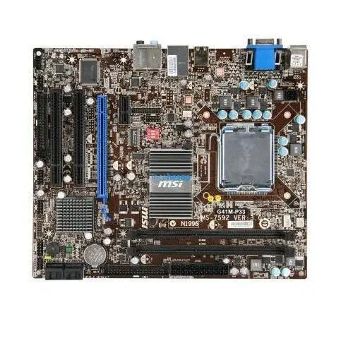 Msi G41M-P33 Combo Ddr3 Vga + Lan + Sata2 16X