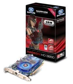 SAPPHIRE ATI Hd3650 (128Bit) 1GB DdR2 AVIVO 16X