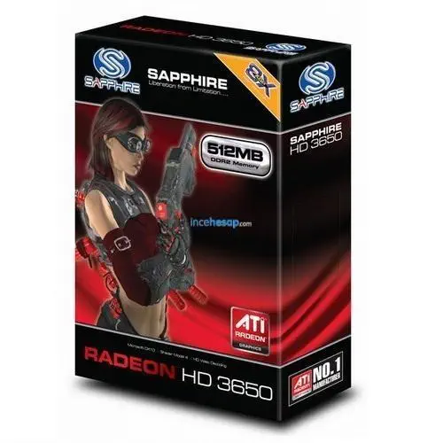 Sapphire Ati HD3650(64 Bit)512 mb Ddr2 Avivo 8X