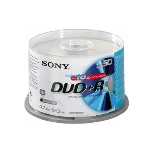 Sony Dvd+R 4.7GB 120 Min 50 `Li Paket