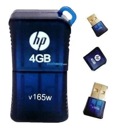 HP 4 GB USB V-165 W Blue