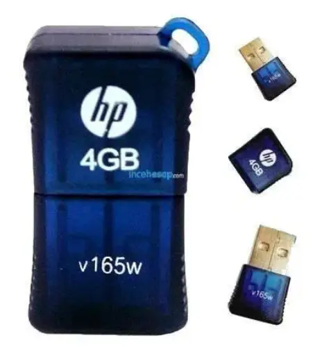 HP 4 GB USB V-165 W Blue