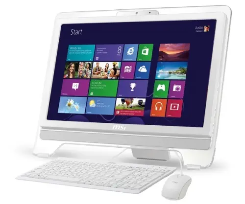 MSI AE2051-036TR AMD E2-1800 1.7GHz 1GB DDR3 500GB Radeon HD7340 20” HD Win8 Beyaz Dokunmatik All-in-One PC