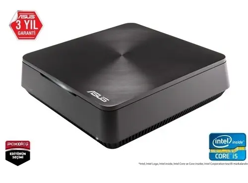 Asus VivoPC VM60-G091M Core i3-3217U 1.8GHz 4G 500G 3.5″ Freedos (KM YOK)  3YIL HDMI-VGA-AC Wifi-BT-Speaker-VESA  Mini Pc