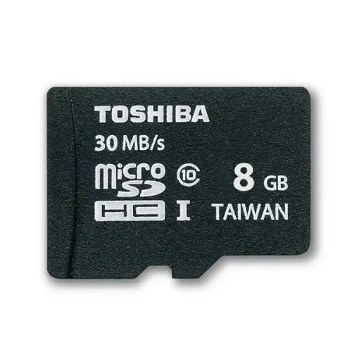 Toshiba 8 GB Micro SD (Class10 30Mb/sn SD Adaptör) Hafıza Kartı