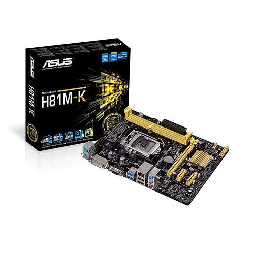 Asus H81M-K Intel H81 Soket 1150 DDR3 1600MHz Micro ATX Anakart