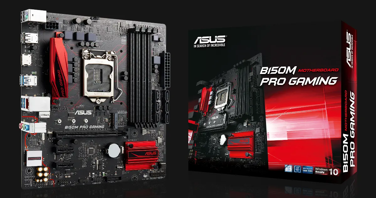 Asus B150M Pro Gaming Intel B150 Soket 1151 DDR4 2133MHz mATX Gaming Anakart