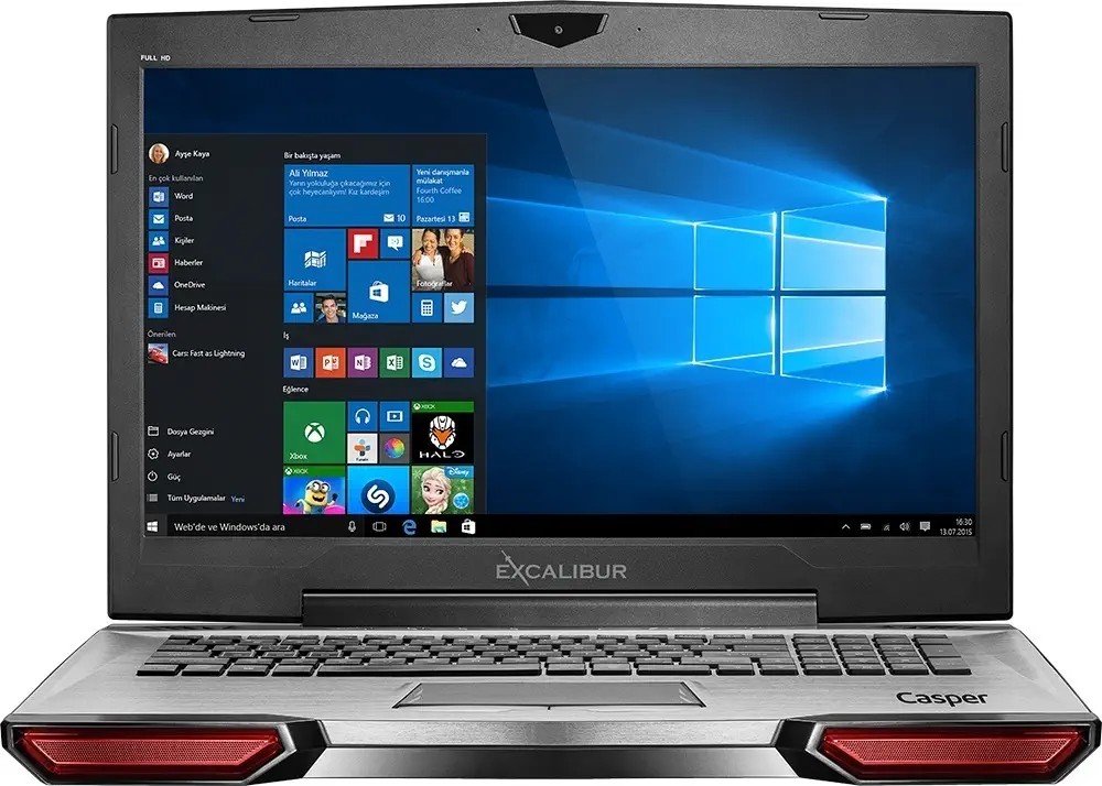 Casper Excalibur G800.6700-B570P Intel Core i7-6700HQ 16GB 240SSD+1TB 6GB GTX970M 17.3″ Full HD Windows 10 Gaming Notebook