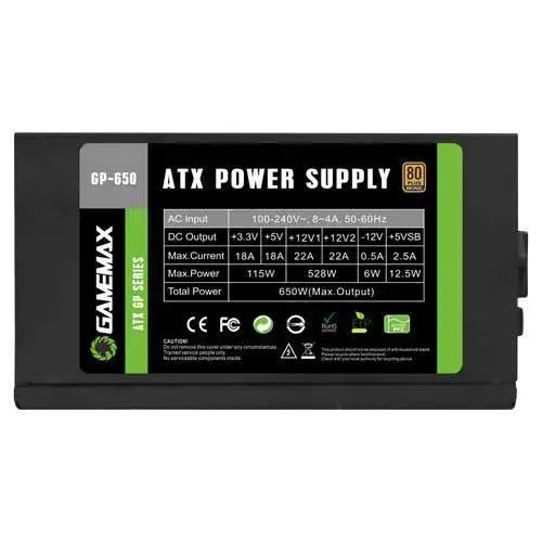 Gamemax  GP-650 APFC 14CM 80+(Bronz) 650W P Power Supply