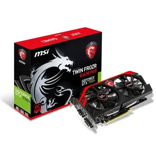 MSI Nvidia GeForce GTX 750Ti OC 2GB 128Bit GDDR5 (DX11.2) PCI-E 3.0 Ekran Kartı (N750Ti TF 2GD5/OC)