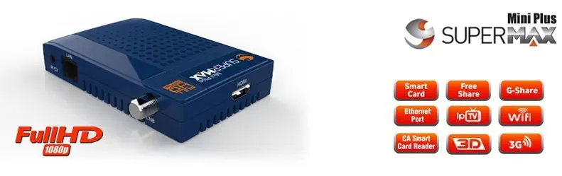 Supermax Mini Plus IP Tv Full HD Uydu Alıcısı