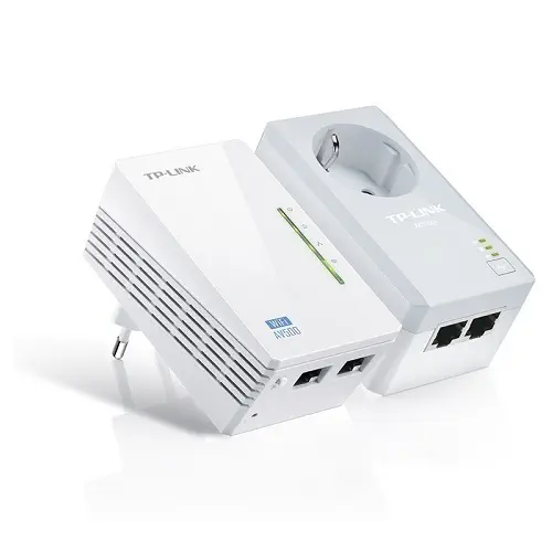 Tp-Link TL-WPA4226KIT AV500 300 Mbps Kablosuz 2 LAN Portlu 300 Metre Mesafeli Priz Girişli Powerline Adaptör