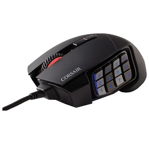 Corsair Scimitar PRO RGB Optical MOBA/MMO 16000 DPI Optik Gaming (Oyuncu) Mouse - CH-9304111-EU