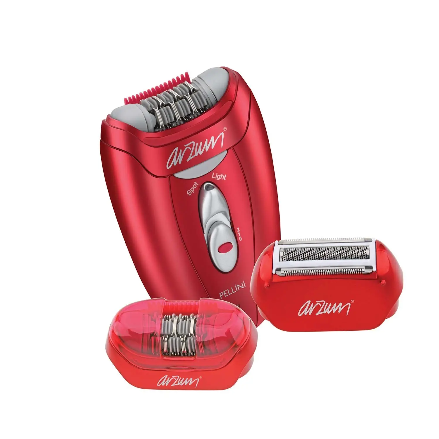 Arzum AR565 Pellini Şarjlı Epilasyon Cihazı Kırmızı