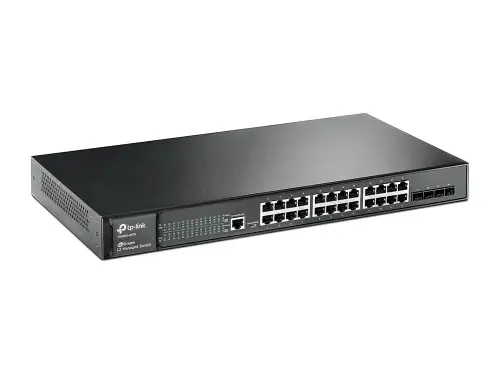 Tp-Link T2600G-28MPS (TL-SG3424P) 4 SFP Slotlu JetStream 24-Port Gigabit L2 Yönetilebilir PoE+ Switch 
