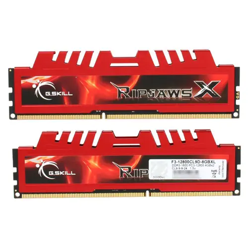 G.Skill RipjawsX 8GB (2x4GB) DDR3 1600MHz CL9 Dual Kit Ram (F3-12800CL9D-8GBXL)