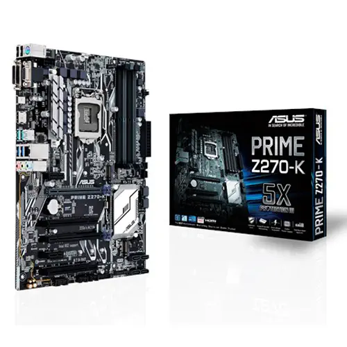 Asus Prime Z270-K Intel Z270 Soket 1151 DDR4 3866(OC)MHz ATX Gaming Anakart