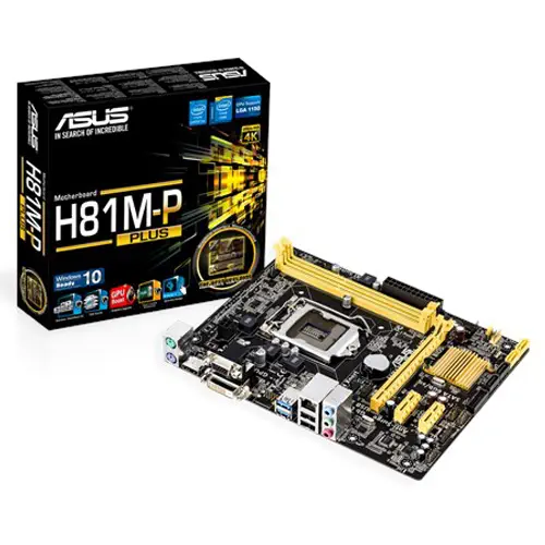 Asus H81M-P Plus Intel H81 Soket 1150 DDR3 1600MHz uATX Anakart