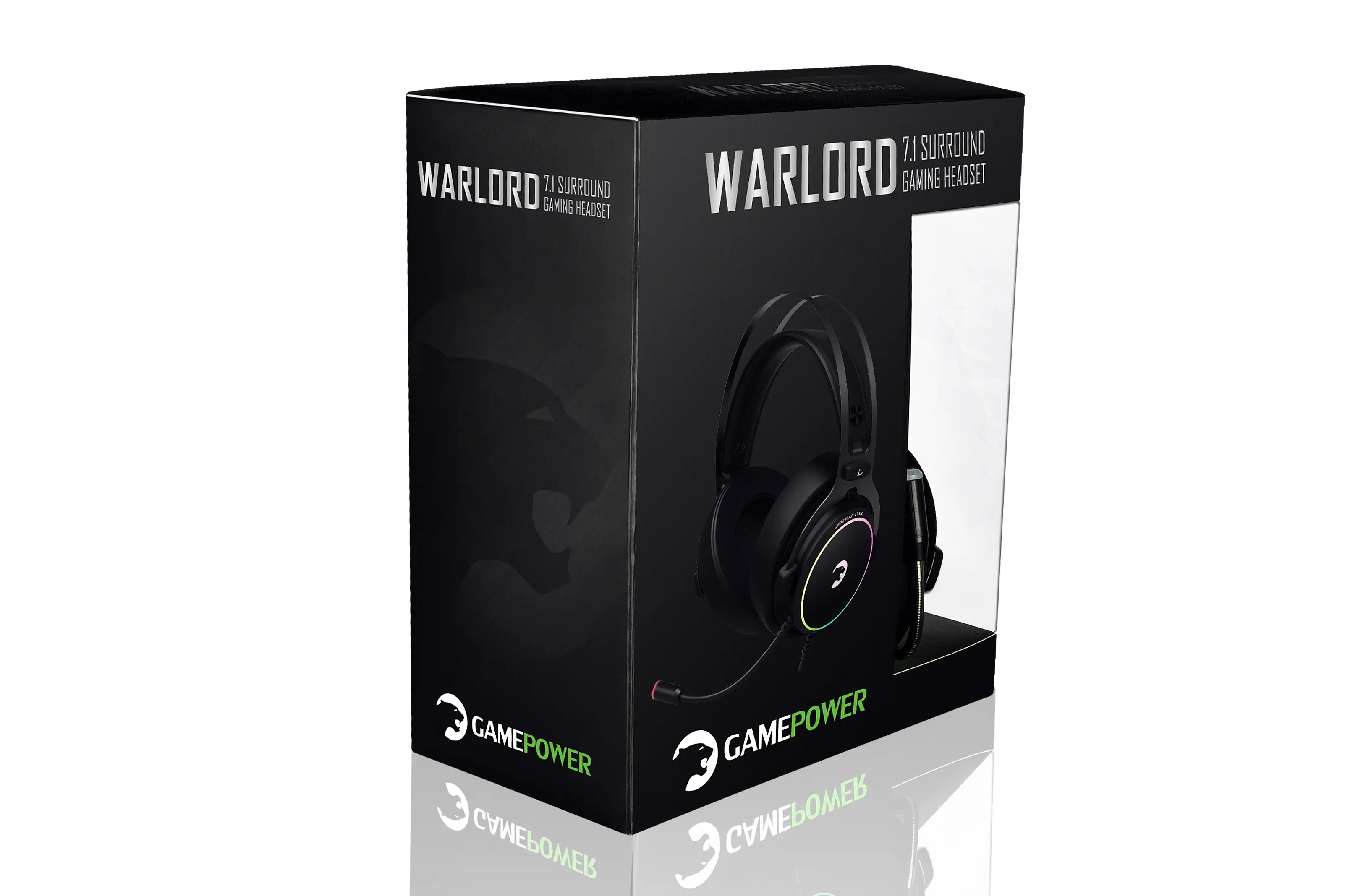 GamePower Warlord Siyah 7.1 Surround RGB Gaming Kulaklık 