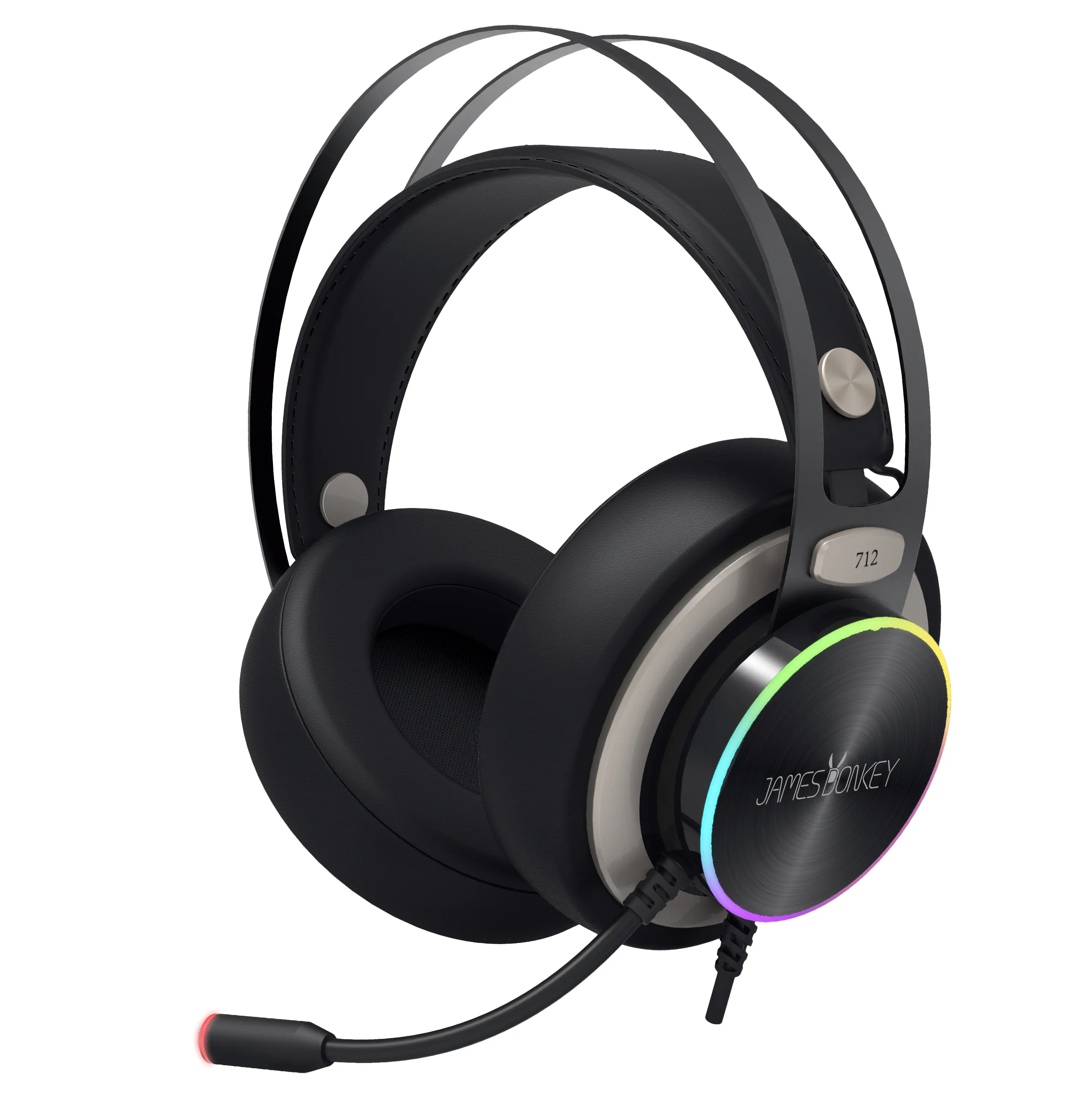 James Donkey 712 Siyah 7.1 Surround RGB Gaming Kulaklık