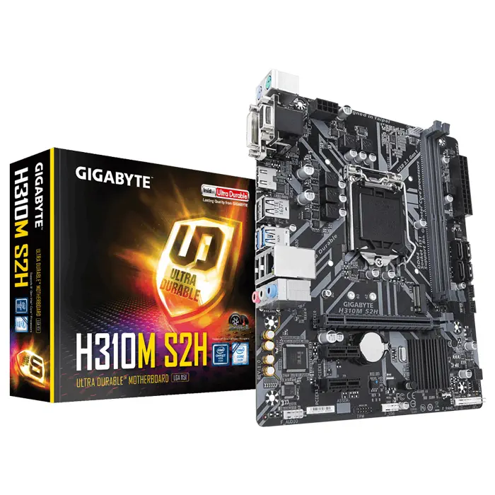 Gigabyte H310M S2H Intel H310 Express Soket 1151 DDR4 2666MHz mATX Gaming Anakart