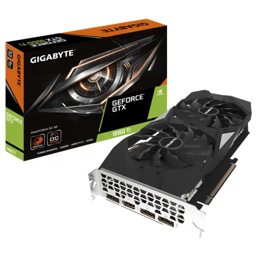 Gigabyte GV-N166TWF2OC-6GD GeForce GTX 1660 Ti Windforce OC 6G 6GB GDDR6 192Bit DX12 Gaming Ekran Kartı