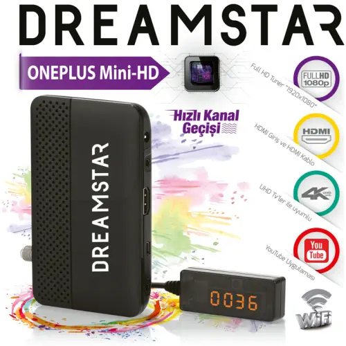 Dreamstar OnePlus Mini 1080P Full HD Uydu Alıcısı