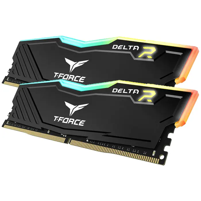 Team T-Force Delta RGB Black 16GB (2x8GB) 3200MHz CL16 DDR4 Gaming Ram (TF3D416G3200HC16FDC01)