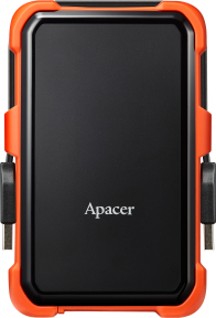 Apacer AC630 Siyah-Turuncu 1 TB Askeri Sınıf Darbeye Dayanıklı 2.5″ USB 3.1 Taşınabilir Harddisk (AP1TBAC630T-1)