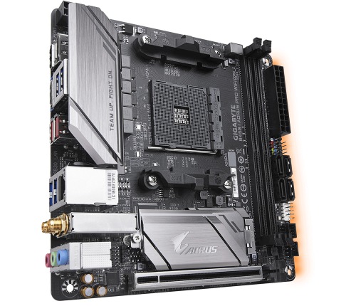 Gigabyte B450 I Aorus Pro Wi-Fi AMD B450 Soket AM4 DDR4 3600(OC)MHz Mini-ITX Gaming Anakart