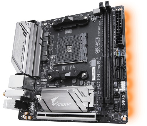 Gigabyte B450 I Aorus Pro Wi-Fi AMD B450 Soket AM4 DDR4 3600(OC)MHz Mini-ITX Gaming Anakart